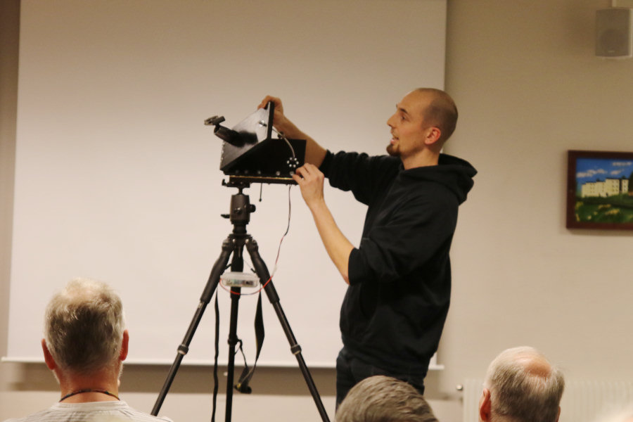 Roel Wijtmans visar sin stjärnvridare. Foto: Christer Hägglund