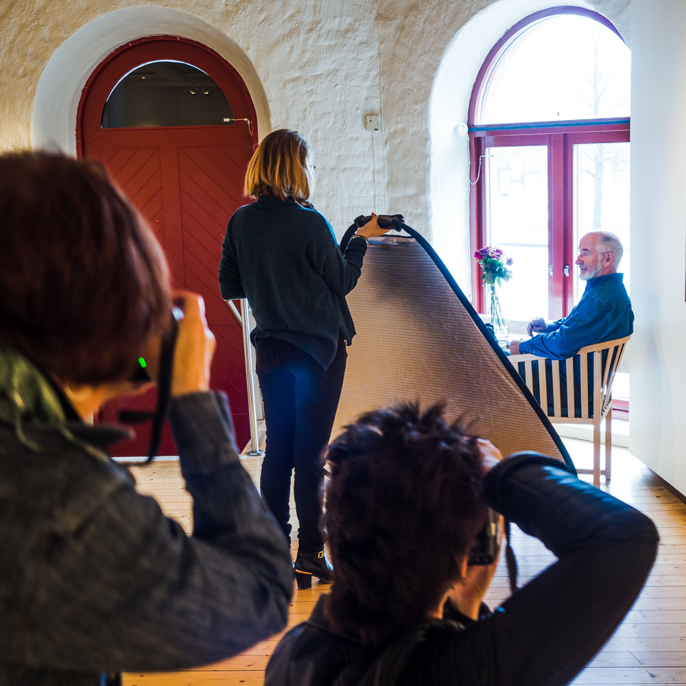 Workshop. Här med oraklet Lennart Westerlund framför kamerorna för en gångs skull. Foto: Per-Erik Lindbäck